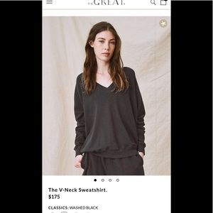 The Great the v neck sweatshirt excellent condition